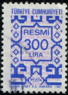 Pays : 489,1 (Turquie : République)  Yvert Et Tellier N° : S  181 (o) - Timbres De Service