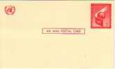 E041 - ONU UNO NEW YORK AIR MAIL POST CARD (1959) - Luftpost