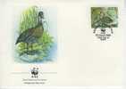 W0188 Canard Dendrocygna Arborea Bahamas 1988 FDC Premier Jour WWF - Ducks