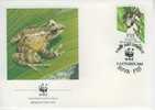 W0178 Grenouille Platymantis Vitiensis Fidji 1988 FDC Premier Jour WWF - Rane