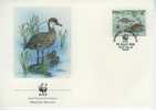 W0189 Canard Dendrocygna Arborea Bahamas 1988 FDC Premier Jour WWF - Ducks