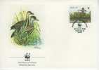 W0187 Canard Dendrocygna Arborea Bahamas 1988 FDC Premier Jour WWF - Patos