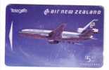 DC 10 ( New Zealand Rare Card ) ** Air - Plane – Avion - Airplane – Aircraft  - Planes ( DAMAGED CARD - See Scan ) - Vliegtuigen