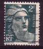 FRANCE - 713 Obli - Varietée Taches Blanche Sur La Joue - 1945-54 Marianne Of Gandon