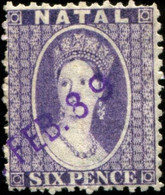 Pays : 339 (Natal : Colonie Britannique)      Yvert Et Tellier N° :   13 (o) Dent 12½ - Natal (1857-1909)