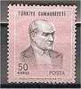 TURKEY, 50 KURUS ATATURK, COLOR SHIFT, NEVER HINGED - Unused Stamps