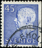 Pays : 452,04 (Suède : Gustave VI Adolphe)  Yvert Et Tellier N° :  567 B (o) ; Michel 586 Dr - Used Stamps