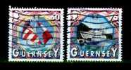 GUERNESEY - Y.&T. - 834 + 835  -  Cote 5 € - Schiffahrt