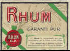 402 / ETIQUETTE   DE  RHUM - Rum