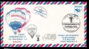 Cover With Parachutting Very Rare Postmark  1991 Of Bacau Romania . - Fallschirmspringen