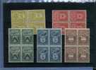 743/47  (3x**) (1x*) In Blok Van 4 (cote  72 €)(a20%)(M403) - Unused Stamps