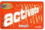 Malaysia - Malaisie -  Prepaid ( Prepaye ) Card RM 60 - Malesia