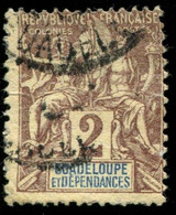 Pays : 206 (Guadeloupe : Colonie Française)  Yvert Et Tellier N° :   28 (o) - Gebraucht