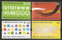 2005 HONG KONG CREATIVE INDUSTRIES 4V STAMP - Neufs