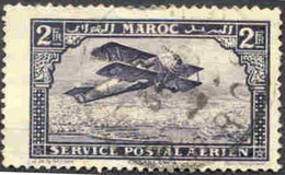 Pays : 315,9 (Maroc : Protectorat Français) Yvert Et Tellier N° :Aé 10 A (o)  Type I - Luftpost