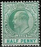LAGOS..1904..Michel # 43..MLH..MiCV - 13 Euro. - Nigeria (...-1960)