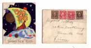 ERINOPHILIE EN ENTIER POSTAL MARCOPHILIE  DES ETATS UNIS D'AMERIQUE AVEC VIGNETTE  MERRY CHRISTMAS    DE 1921 ? - 1921-40