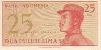 INDONESIE    25 Sen  Daté De 1964    Pick 93    *****BILLET  NEUF***** - Indonesië