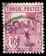 Pays : 486  (Tunisie : Régence)  Yvert Et Tellier N° :   124 (o) - Usati