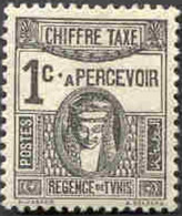 Pays : 486  (Tunisie : Régence)  Yvert Et Tellier N° : Tx    37 (*) - Timbres-taxe