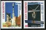 CEPT / Europa 1991 Saint Marin N° 1264 Et 1265 ** L´Europe Et L´espace - 1991