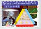 PAYS BAS CARTE MAXIMUM NUM.YVERT 1391 UNIVERSITE TECHNIQUE DE DELFT - Cartas Máxima