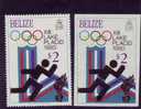 BELIZE  N° 451  +  NON DENTELE  * *  JO 1980    Patinage De Vitesse - Pattinaggio Artistico