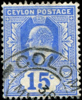 Pays :  96 (Ceylan : Colonie Britannique)  Yvert Et Tellier N° :  161 (o) - Ceylan (...-1947)