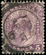 Pays :  96 (Ceylan : Colonie Britannique)  Yvert Et Tellier N° :  167 (o) - Ceylon (...-1947)