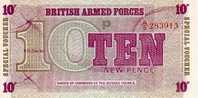GRANDE BRETAGNE   10 Pence Militaire Non Daté (1972)  Pick M45  ****BILLET  NEUF**** - Other & Unclassified