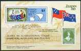 Samoa - 1980 Zeapex Souvenir Sheet - Flags. Scott 533. MNH - Briefmarken