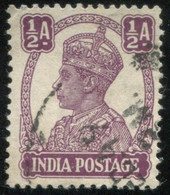 Pays : 230,3 (Inde Anglaise : Empire)  Yvert Et Tellier N° :  162 (o) - 1936-47  George VI