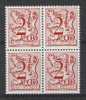 Belgie OCB D 84 (**) In Blok Van 4 - Mint