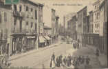 Rive De Gier Grande Rue Félouin ,très Animée ,magasin Belle Carte De Rue - Rive De Gier