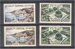 TUNISIA 500 AND 1000F AIRPOST BOTH TYPES, NEVER HINGED **! - Neufs