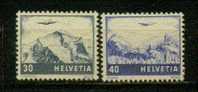 SUISSE POSTE AERIENNE Nº 42 & 43 ** TTB - Used Stamps