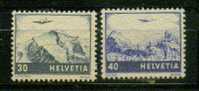 SUISSE POSTE AERIENNE Nº 42 & 43 ** TTB - Used Stamps