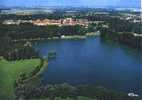 Cpsm Le Quesnoy (59, Nord) Vue Générale Aérienne Et Etang Du Pont Rouge.  Edit Cim. - Le Quesnoy