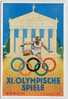 GERMANY 3RD REICH 1936 SUMMER OLYMPICS CARD AND SPECIAL CACHET TYPE 1 - Ete 1936: Berlin