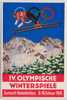 GERMANY 3RD THIRD REICH 1936 VERY RARE WINTER OLYMPICS CARD AND SPECIAL CACHET In German Towns Garmisch & Pertenkirchen - Inverno1936: Garmisch-Partenkirchen