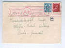 Lettre GAND Vers Allemagne 1943 - Tarif Préférentiel 1 F 50 - CENSURE Mécanique AC Rouge  --  3/389 - Guerra '40-'45 (Storia Postale)