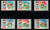 ROMANIA 1990 SOCCER WORLD CUP ITALIA 90 SET OF 6 NHM - Other & Unclassified