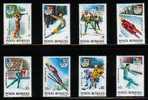 ROMANIA 1992 WINTER OLYMPICS ALBERTVILLE SET OF 8 + MS NHM - Other & Unclassified