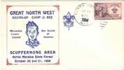Enveloppe Scouts Of Americain  20 Et 21 Octobre 1956 - Autres & Non Classés