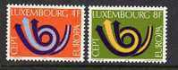 Cept 1973 Luxembourg Luxemburg Yvert N° 812-13 *** MNH - 1973