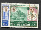 Pays :  42,6 (Arabie Du Sud-Est : Ras Al Khaima)  Michel 203A, 204A (o) - Ra's Al-Chaima