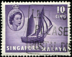 Pays : 441 (Singapour : Colonie Britannique)  Yvert Et Tellier N° : 34 (o) ; SG SG 44 - Singapore (...-1959)