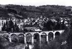 Cpsm Olliergues (63, Puy De Dôme) Vue Panoramique Ouest Et Viaduc SNCF. Edit G-d´O. Circulée 1967 - Olliergues