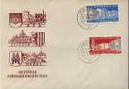 DDR Allemagne Belle FDC : Batiment De La Foire De Leipzig - Ringmessehaus écussons Armoiries - Superbe !! - Briefmarken