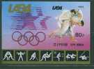 E0452 Judo Hockey Lutte Hippisme Aviron Voile Bloc NON DENTELE Corée Du Nord 1983 Neuf ** Jeux Olympiques De Los Angeles - Ippica